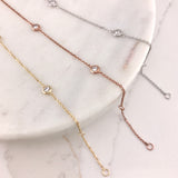 10k Gold Cubic by the Yard Bracelet