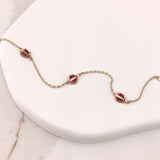 Children's 10k Gold Ladybug Bracelet