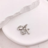 10k Gold Hope Faith and Charity Pendant