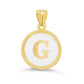 Giulia White Initial Necklace