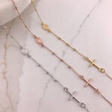 14k Gold Rosary Bracelet