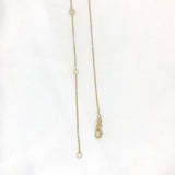 10k Gold Cubic by the Yard Necklace