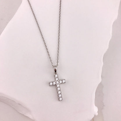 Siena CZ Cross Necklace