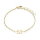 Stainless Steel Initial Bracelets by Veloria