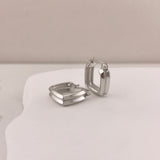 925/18k Vermeil Be Square Hoops