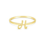Bella Script Initial Ring