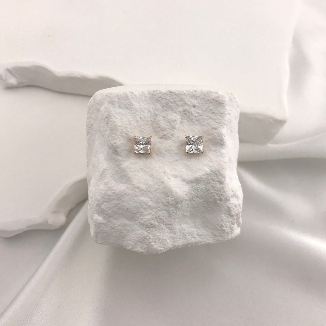 Timeless CZ Square Studs