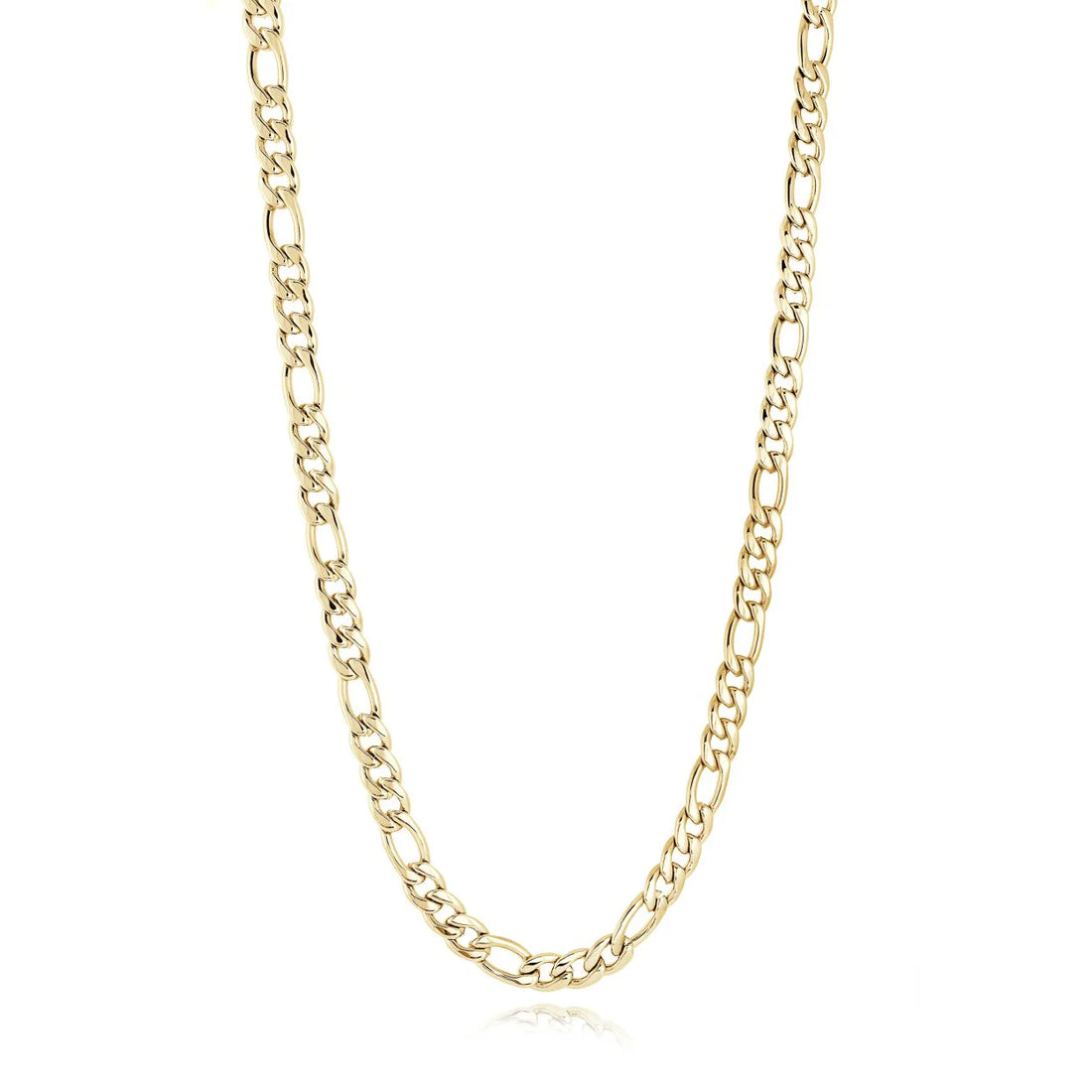 Stainless Steel Figaro Necklace by Ital Gem