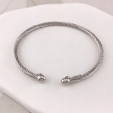 Miss Mimi- 925/14k Vermeil Classic Twist Bangle