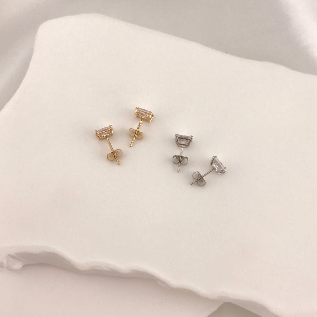 Timeless CZ Square Studs