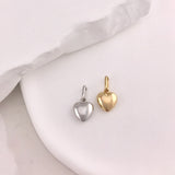 10k Gold Puff Heart Pendant