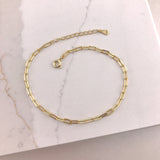 925/18k Vermeil Thinner Paperclip Bracelet