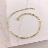 925/18k Vermeil Thinner Paperclip Bracelet