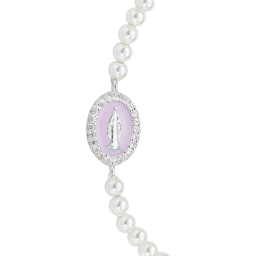Pearl Mother Mary Bracelet by Amen