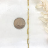18k/925 Vermeil Thicker Paper Clip Bracelet