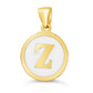 Giulia White Initial Necklace