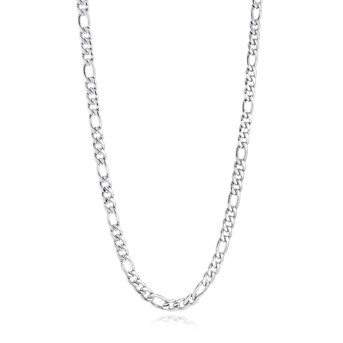 Stainless Steel Figaro Necklace by Ital Gem