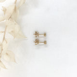 10k Gold Diamond Cluster Studs