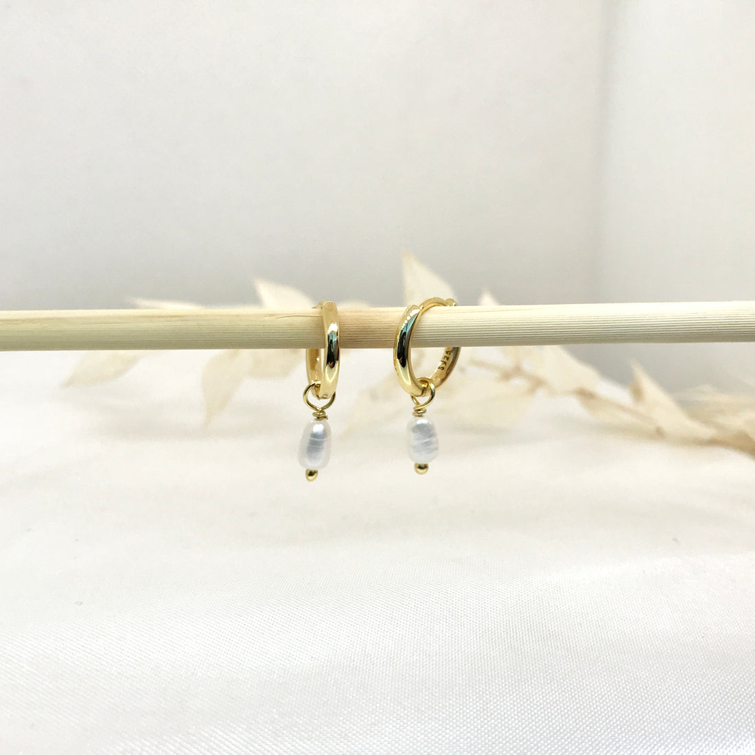 Elevated Pearl Drop Huggies