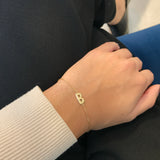 10k Yellow Gold Initial Bracelet