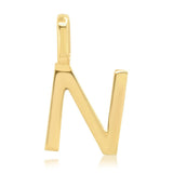 10k Gold Mini Plain Initial Necklace