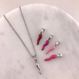 925 Sterling Silver Corno Necklaces- 6 Colours