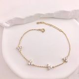 925/18K Vermeil Mini Lotus CZ Bracelet
