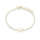Stainless Steel Initial Bracelets by Veloria