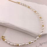 925/18k Vermeil Freshwater Pearl Bracelet