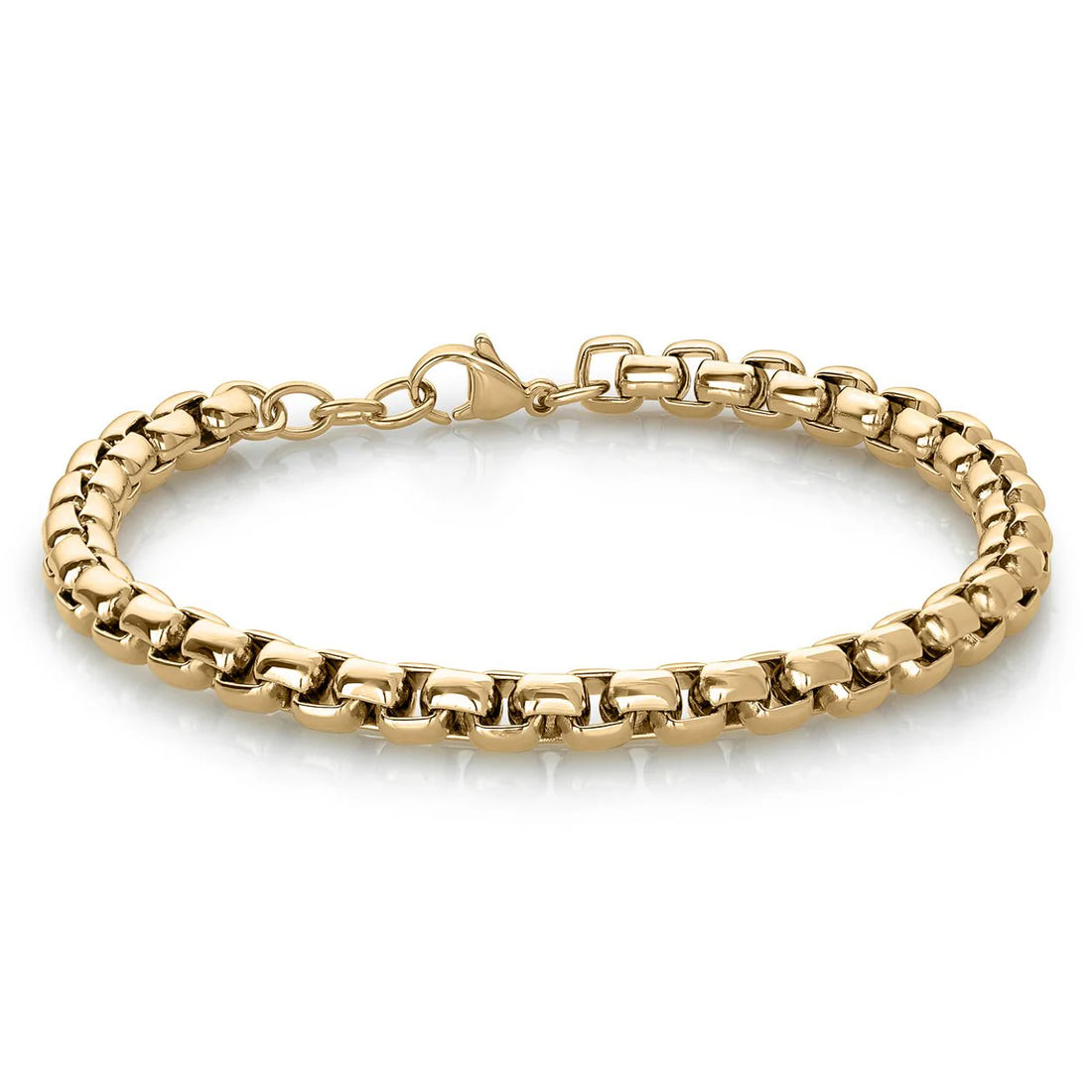 Stainless Steel Polished 4.5mm Box Link Bracelet by Ital Gem