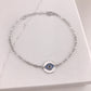 Stella Evil Eye Paperclip Bracelet