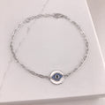 Stella Evil Eye Paperclip Bracelet