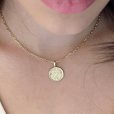 10k Gold Thin Paperclip Necklace