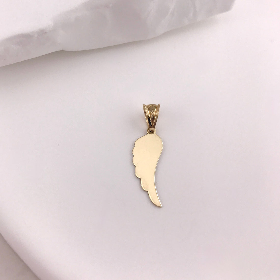 Solid Angel Wing Charm