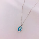 Oval Mother Mary Necklace by Amen