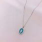 Oval Enamel Mother Mary Necklace by Amen