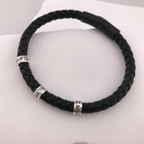 Personalized Silver Bead Bracelet