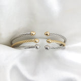 Miss Mimi- 925/14k Vermeil Classic Twist Bangle