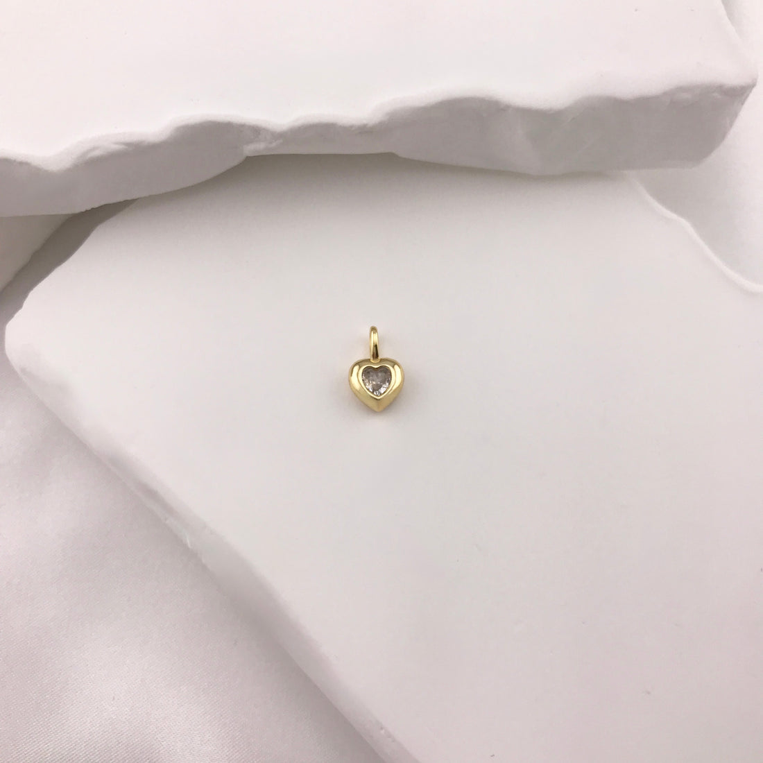 Charm'd Bezel CZ Heart