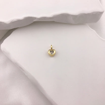 Charm'd Bezel CZ Heart