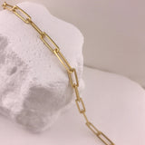 925/18k Vermeil Paperclip Bracelet