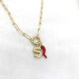 925/18k Vermeil Paperclip Enchancer Necklace