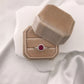 Stella Halo Birthstone Ring