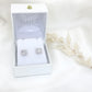 Elevated CZ Square Studs