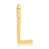 10k Gold Mini Plain Initial Necklace