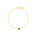 Timeless Pearl & Onyx Clover Bracelet