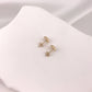 Valentina Ribbed Heart Studs