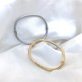 Miss Mimi- 925/14k Vermeil The Sleek and Simple Bangle