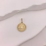 10k Yellow Gold Evil Eye Amulet
