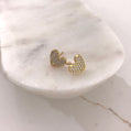 Valentina Classic CZ Heart Studs